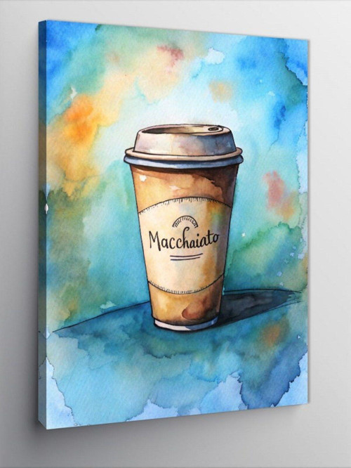 Kanvas Tablo Macchiato Kahve