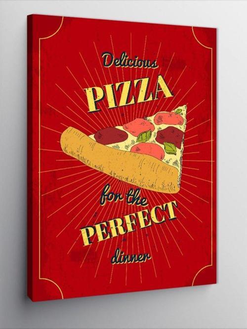 Kanvas Tablo Lezzetli Pizza