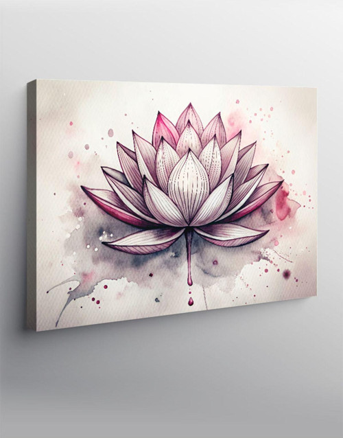 Kanvas Tablo Lotus Çiçeği
