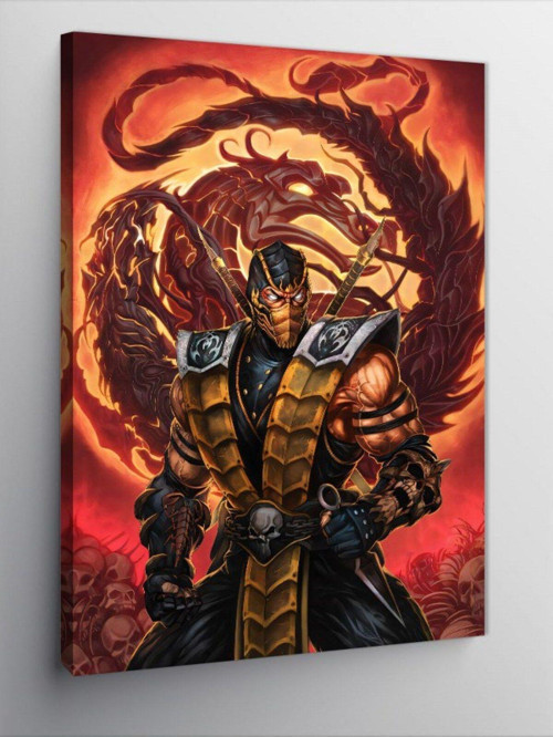 Kanvas Tablo Mortal Kombat Scorpion