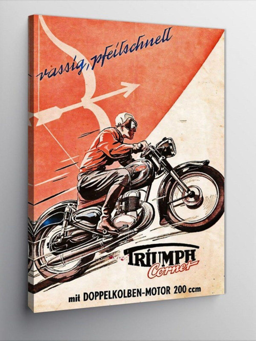 Kanvas Tablo Motor Süren Adam