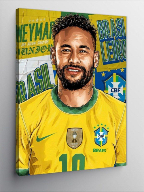 Kanvas Tablo Neymar Futbolcu