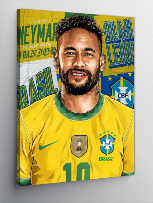 Kanvas Tablo Neymar Futbolcu