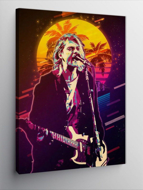 Kanvas Tablo Nirvana Kurt Cobain
