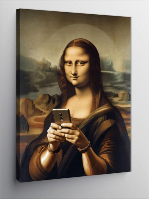 Kanvas Tablo Mona Lisa Fan Art