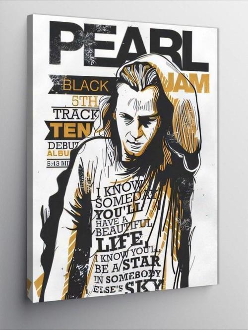 Kanvas Tablo Pearl Jam Eddie Vedder