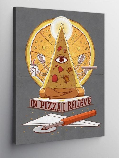 Kanvas Tablo Pizza Dilimi