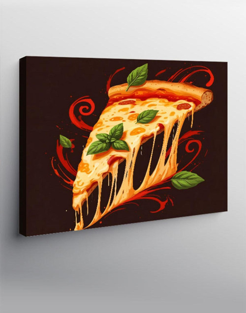 Kanvas Tablo Pizza Dilimi