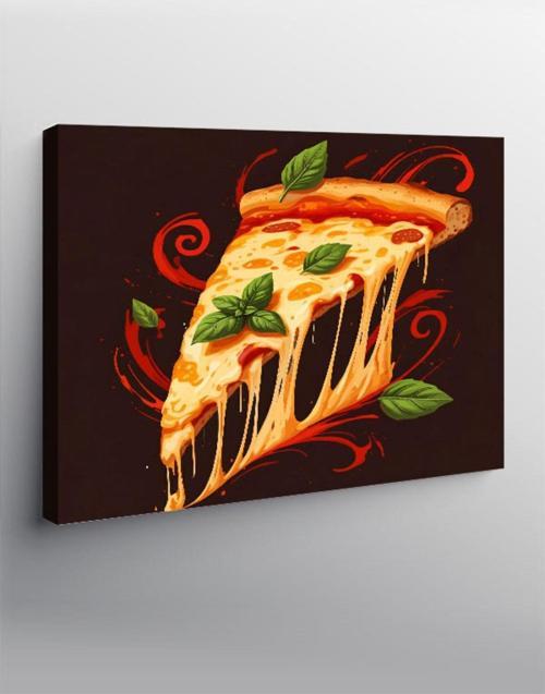 Kanvas Tablo Pizza Dilimi