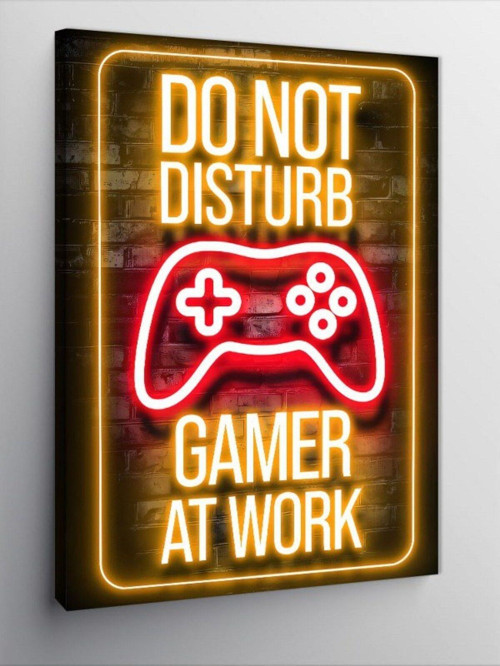 Kanvas Tablo Rahatsız Etmeyin Gamer Var