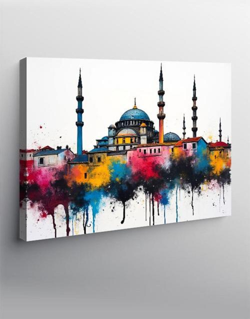 Kanvas Tablo Renkli Cami