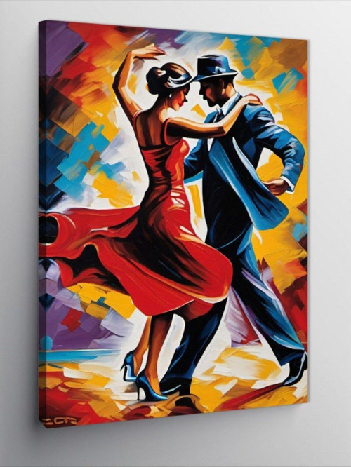 Kanvas Tablo Salsa Yapan Çift