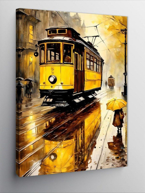 Kanvas Tablo Sarı Tramvay