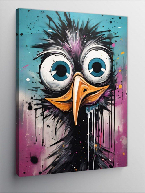 Kanvas Tablo Şaşkın Kuş