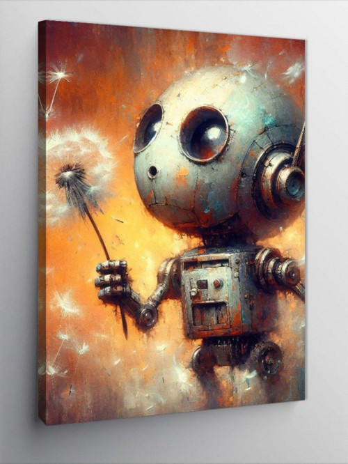 Kanvas Tablo Sevimli Robot