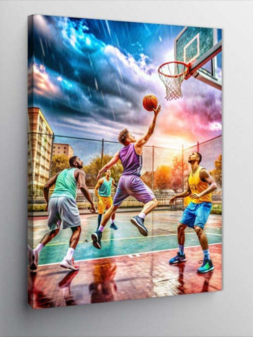 Kanvas Tablo Sokak Basketbolu