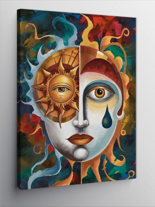 Kanvas Tablo Soyut Maske