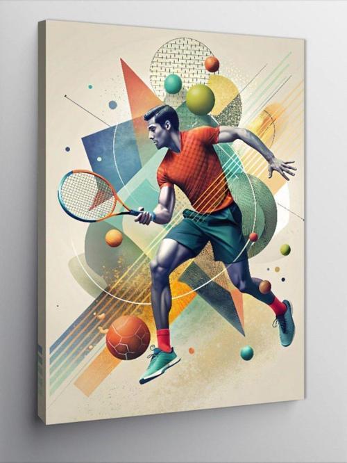 Kanvas Tablo Tenis Temalı