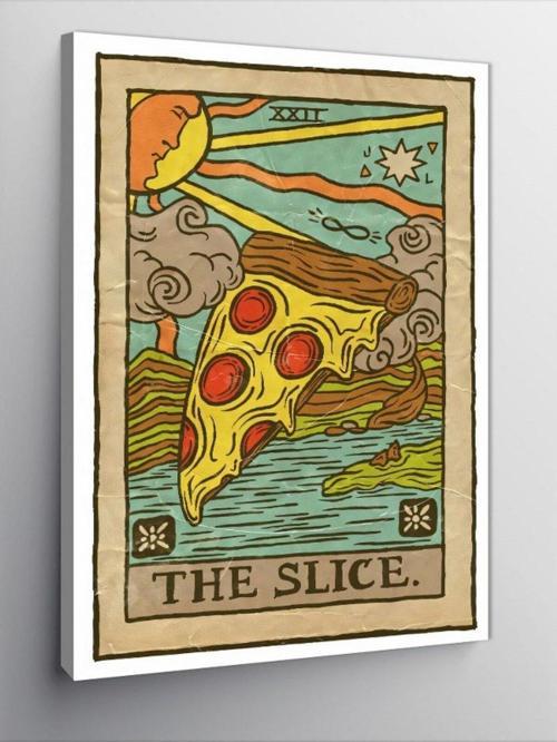 Kanvas Tablo Tarot Kart Pizza