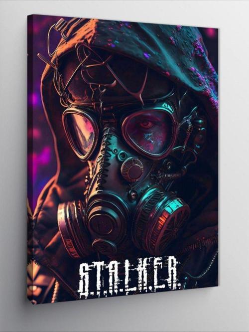 Kanvas Tablo Stalker Gaz Maskesi