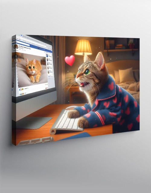 Kanvas Tablo Stalker Kedi