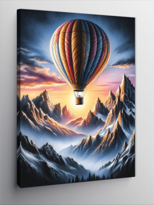 Kanvas Tablo Uçan Balon