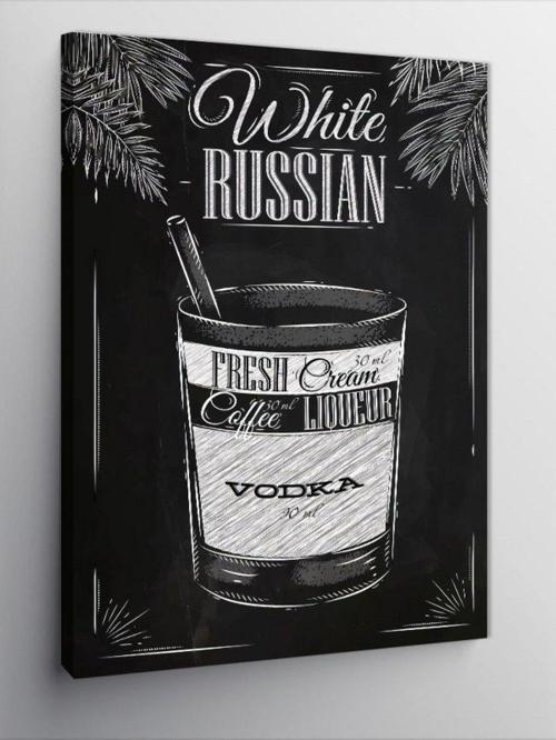 Kanvas Tablo White Russian Kokteyl