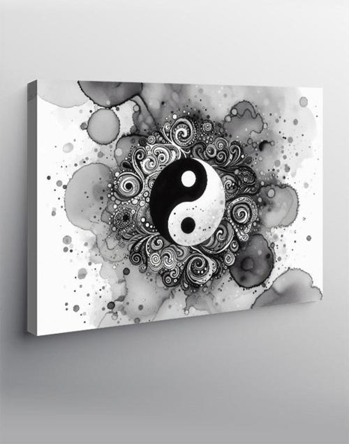 Kanvas Tablo Yin-Yang Sanatı