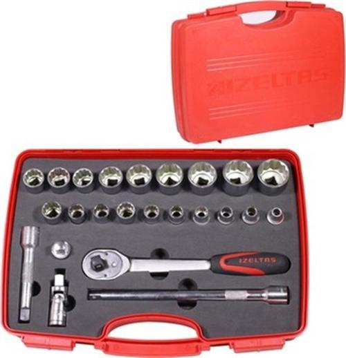 1/2" ON İKİ KÖŞE LOKMA TAKIMI 24 PARÇA