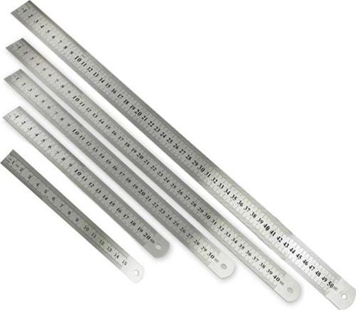 30cm ÇELİK CETVEL KALIN (EŞ DEĞER TABLOSU)