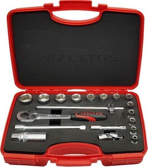 3/8" ALTI KÖŞE LOKMA TAKIMI 19 PARÇA