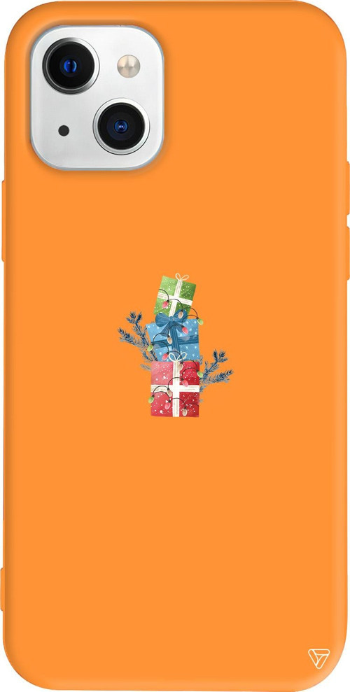 iPhone 15 Plus Uyumlu Turuncu Renkli Silikon Much More Gift Telefon Kılıfı