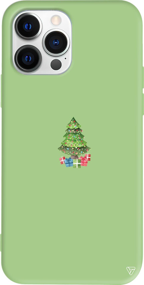 iPhone 15 Pro Max Uyumlu Açık Yeşil Renkli Silikon Gifty Tree Telefon Kılıfı