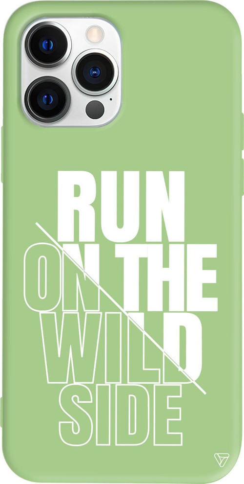 iPhone 15 Pro Max Uyumlu Açık Yeşil Renkli Silikon Wild Side Telefon Kılıfı