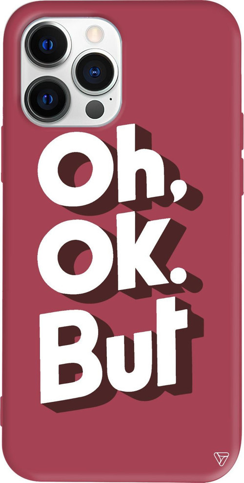 iPhone 15 Pro Max Uyumlu Bordo Renkli Silikon OH. OK. Telefon Kılıfı