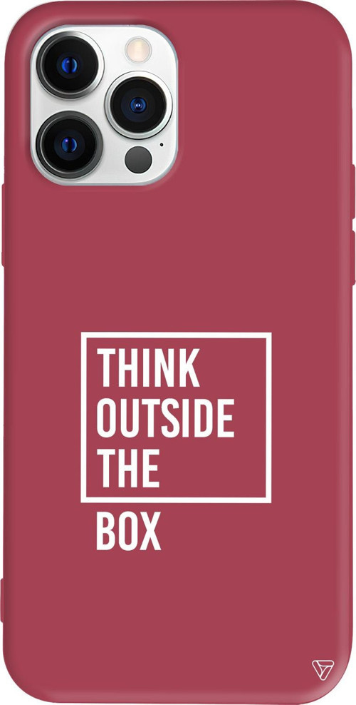 iPhone 15 Pro Max Uyumlu Bordo Renkli Silikon Outside Box 2 Telefon Kılıfı
