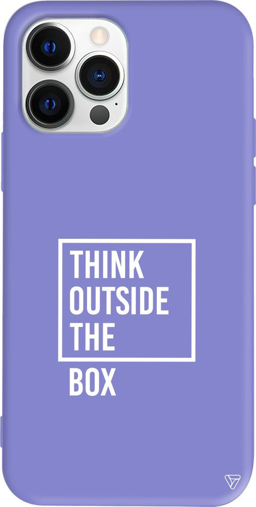 iPhone 15 Pro Max Uyumlu Lila Renkli Silikon Outside Box 2 Telefon Kılıfı