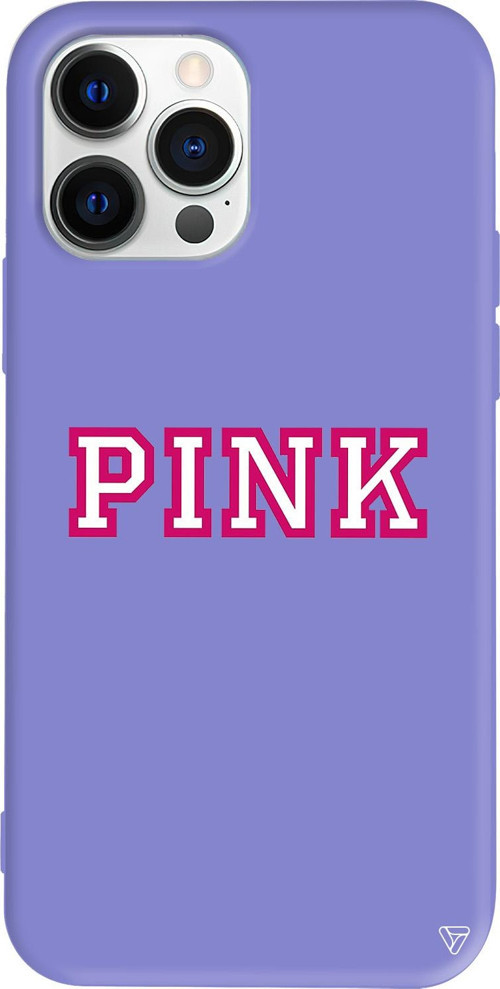iPhone 15 Pro Max Uyumlu Lila Renkli Silikon Pink Telefon Kılıfı