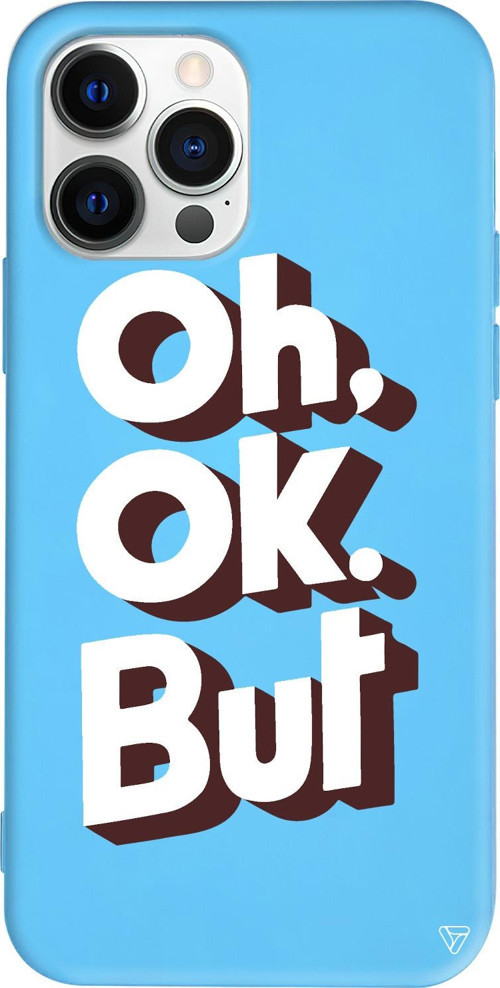iPhone 15 Pro Max Uyumlu Mavi Renkli Silikon OH. OK. Telefon Kılıfı