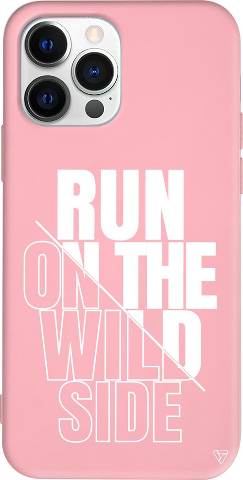 iPhone 15 Pro Max Uyumlu Pembe Renkli Silikon Wild Side Telefon Kılıfı