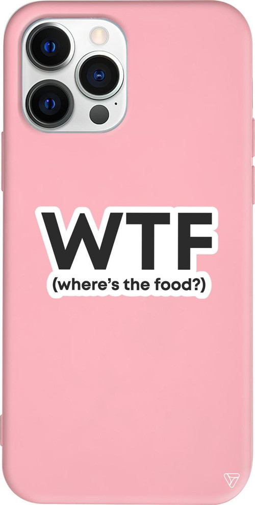iPhone 15 Pro Max Uyumlu Pembe Renkli Silikon WTF Telefon Kılıfı
