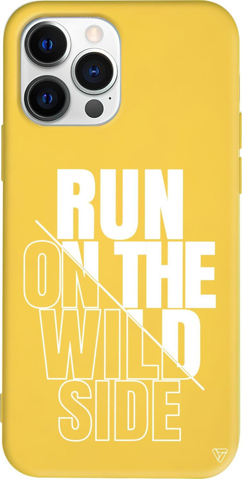 iPhone 15 Pro Max Uyumlu Sarı Renkli Silikon Wild Side Telefon Kılıfı