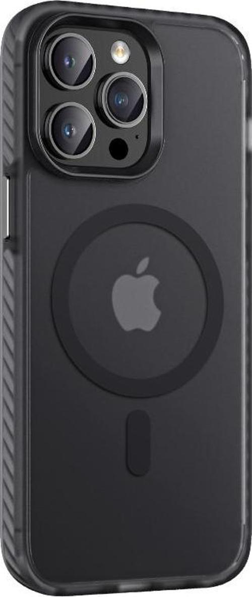 Apple iPhone 14 Pro Kılıf Mat Arka Yüzey Wireless Şarj Özellikli Zore Locik Kapak