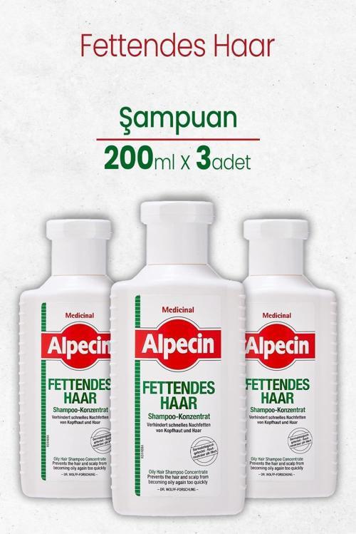 Şampuan Fettendes Haar 200 ml x 3 Adet