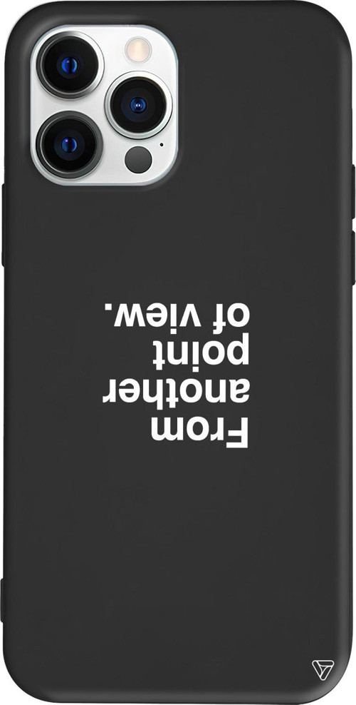 iPhone 15 Pro Max Uyumlu Siyah Renkli Silikon Another Point Telefon Kılıfı