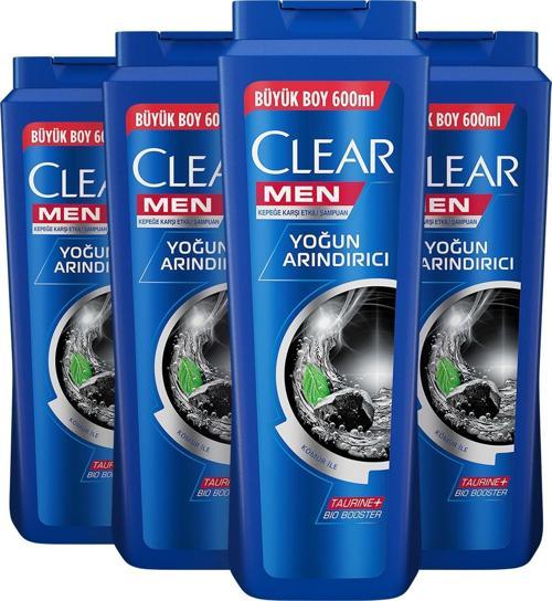 Men Erkek Şampuan Yoğun Arındırıcı Kömür Özlü Kepeğe Karşı Etkili 600 ML x 4