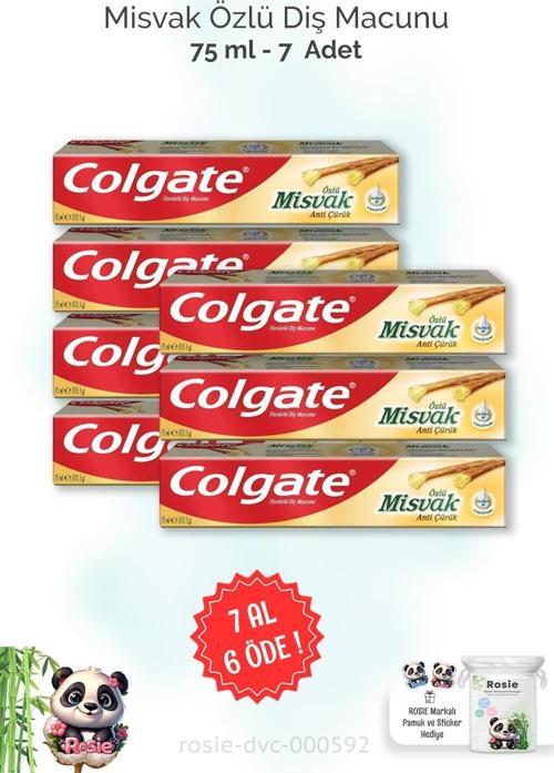 7 AL 6 ÖDE Colgate Misvak Özlü Diş Macunu 75 ml ve ROSIE