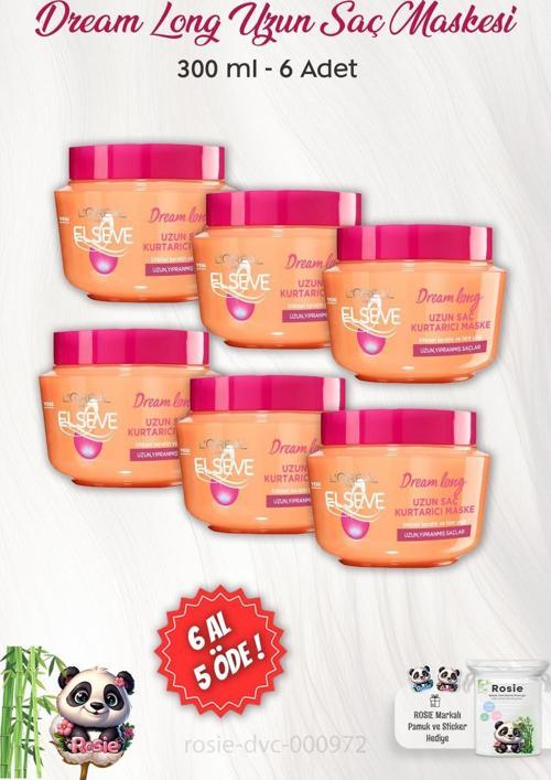 6 AL 5 ÖDE Elseve Dream Long Uzun Saç Kurtarıcı Maske 300 ml ve ROSIE