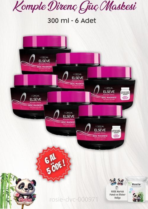 6 AL 5 ÖDE Elseve Komple Direnç Güç Maskesi 300 ml ve ROSIE