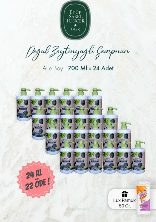 Doğal Zeytinyağlı Şampuan 24 AL 22 ÖDE 700 ml ve Pamuk